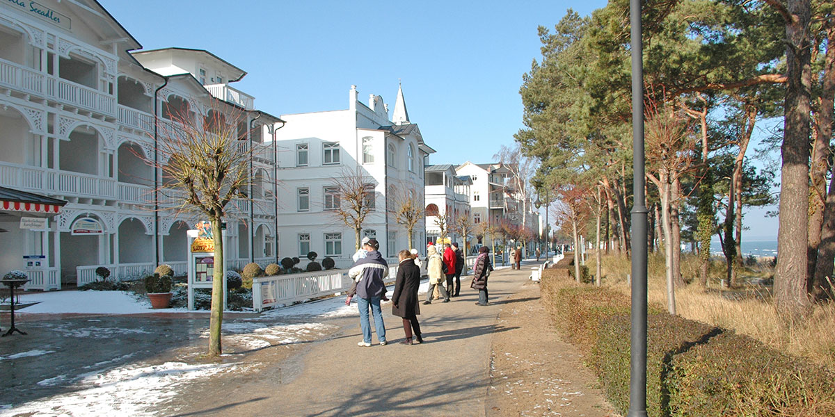 Strandpromenade Ostseebad Binz auf Rügen 