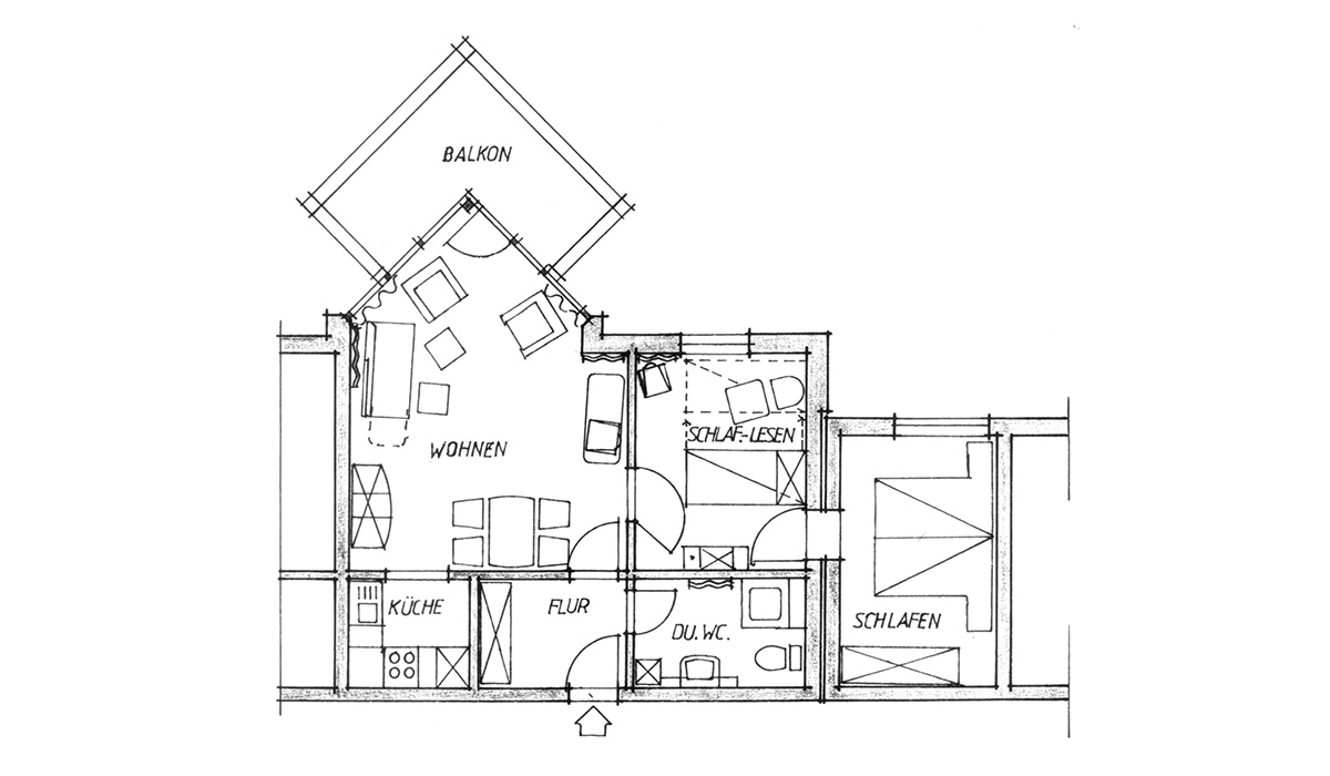 Haus Strelasund Appartement 11 Grundriss