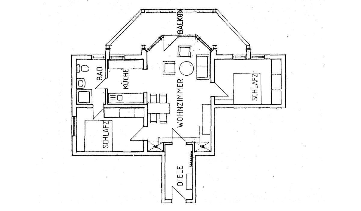 Haus Strelasund Appartement 13 Grundriss