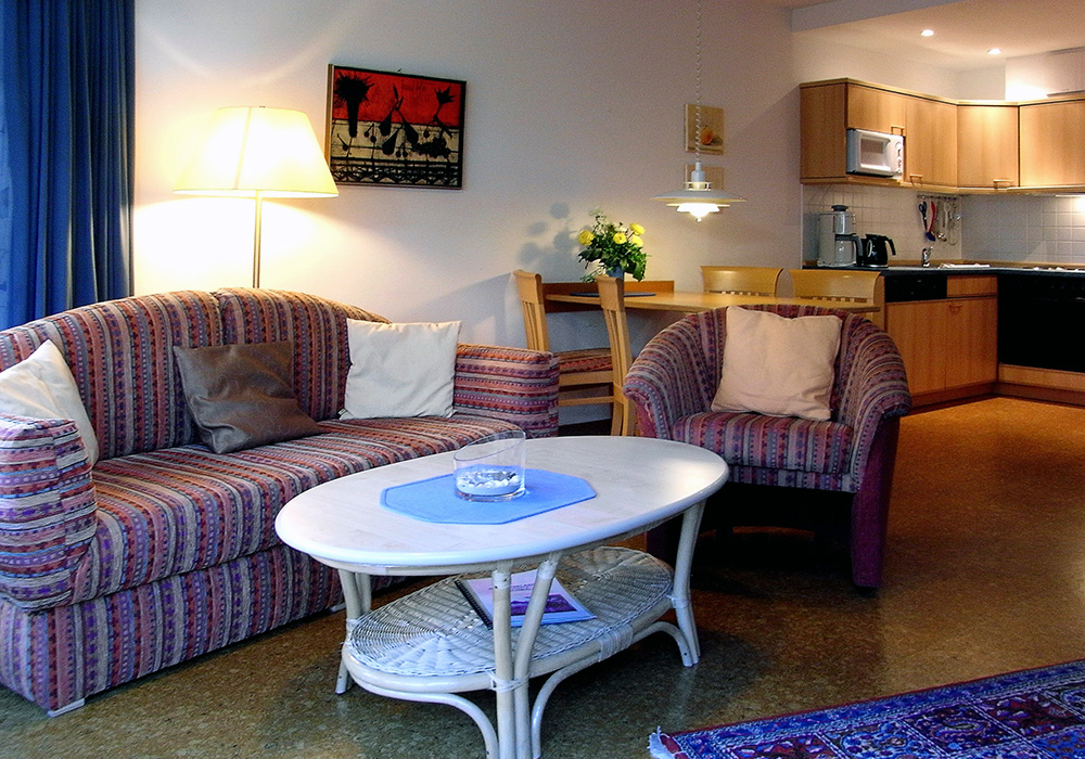 Haus Strelasund Appartement 7 Wohnzimmer
