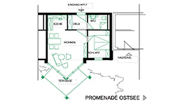 Haus Strelasund Appartement 7 Grundriss