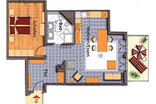 Residenz Margarete Appartement 1.15 Grundriss