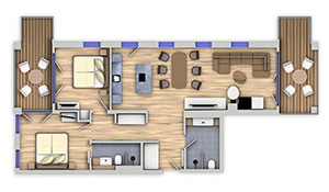 Parkvilla Mathilde Appartement 22 Grundriss