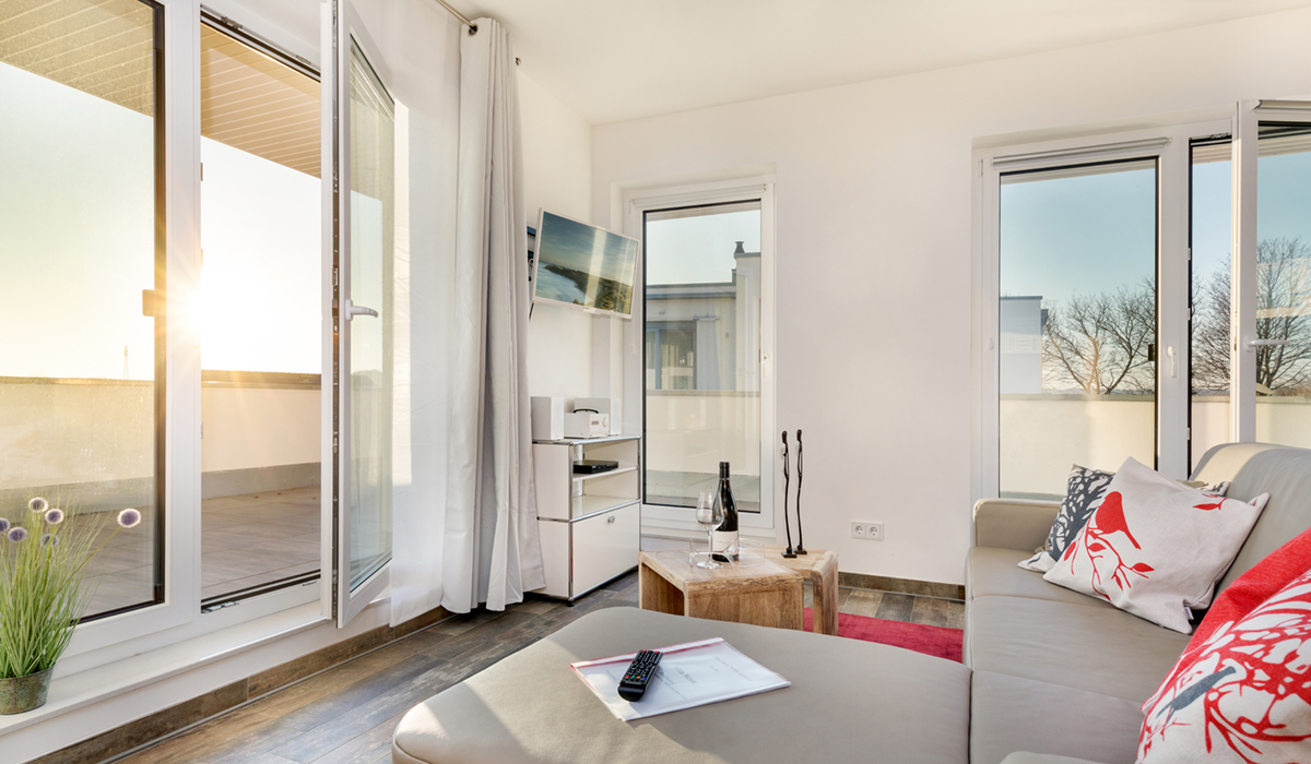 Villa Nova Appartement 2 Wohnzimmer mit Dachterrasse