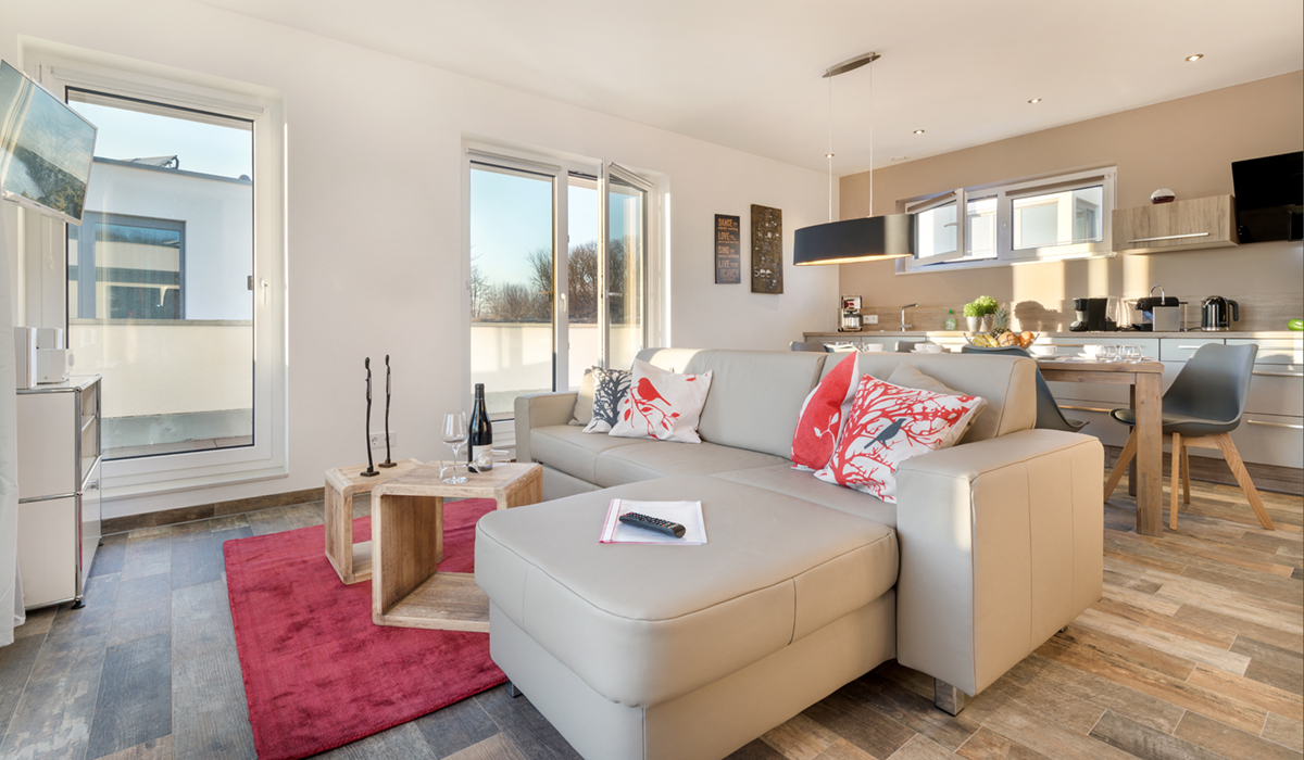 Villa Nova Appartement 2 Wohnzimmer und Essbereich