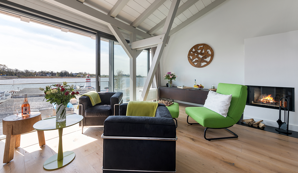 „Alte Scheune am Focker Strom“ - Ferienhaus auf Ummanz Appartement Ferienhaus Sea Lounge mit Panoramablick OG