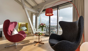 „Alte Scheune am Focker Strom“ - Ferienhaus auf Ummanz Appartement 4 Sea Lounge mit Panoramablick OG