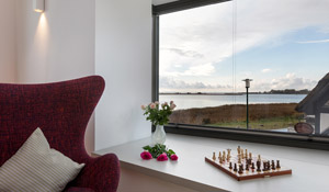 „Alte Scheune am Focker Strom“ - Ferienhaus auf Ummanz Appartement 4 Sea Lounge mit Panoramablick OG