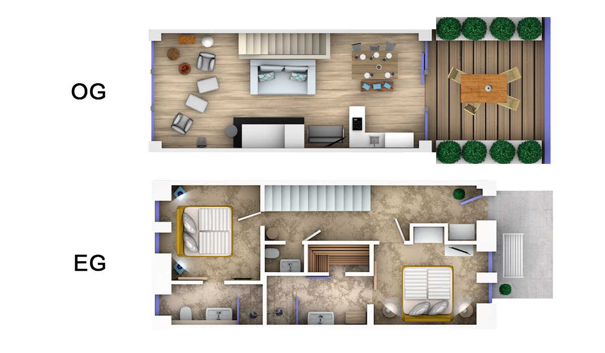 Grundriss Ferienhaus 1c